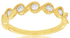 .33CT DIAMOND 14KT YELLOW GOLD INFINITY FILIGREE SEMI ETERNITY ANNIVERSARY RING