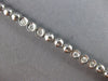 ESTATE .72CT DIAMOND 14KT WHITE GOLD 3 STONE PAST PRESENT FUTURE TENNIS BRACELET