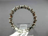 ESTATE 2.40CT BAGUETTE & ROUND CUT DIAMOND 14KT WHITE GOLD ETERNITY RING #22295