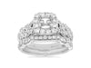 .92CT DIAMOND 14KT WHITE GOLD 3D FILIGREE ENGAGMENT WEDDING RING SEMI MOUNT SET