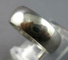 ESTATE WIDE 14KT WHITE GOLD 3D CLASSIC SOLID 6MM WEDDING ANNIVERSARY RING