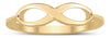 ESTATE 14KT YELLOW GOLD 3D CLASSIC INFINITY LOVE RING