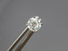 ESTATE 1.0CT DIAMOND 14KT WHITE GOLD 3D CLASSIC ROUND SCREWBACK STUD EARRINGS
