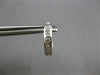 .28CT DIAMOND 18KT WHITE GOLD CLASSIC ROUND ETOILE HUGGIE HOOP HANGING EARRINGS
