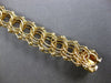 ANTIQUE LARGE AND LONG 14KT YELLOW GOLD 3D CLASSIC CHARM BRACELET