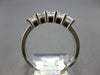 .90CT DIAMOND 14KT WHITE GOLD 3D 5 STONE SHARED PRONG WEDDING ANNIVERSARY RING