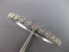 1.64CT DIAMOND 14KT WHITE GOLD MULTI FLOWER SEMI ETERNITY CUFF BANGLE BRACELET