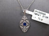 .32CT DIAMOND & AAA SAPPHIRE 18KT WHITE GOLD PRINCESS TEAR DROP FLOATING PENDANT