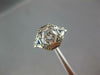 LARGE .97CT DIAMOND & AAA SAPPHIRE 18K WHITE GOLD ART DECO ENGAGEMENT RING 27238