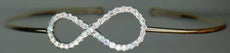 .50CT DIAMOND 18KT ROSE GOLD 3D CLASSIC INFINITY FLEXIBLE LOVE BANGLE BRACELET