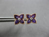 1.81CT DIAMOND & AAA AMETHYST 14K ROSE GOLD PEAR SHAPE & ROUND FILIGREE EARRINGS