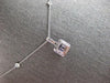 1CT DIAMOND & AAA SAPPHIRE 18KT WHITE GOLD ROUND BY THE YARD SQUARE LOVE PENDANT
