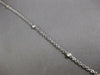 ESTATE .84CT DIAMOND 18K WHITE GOLD CIRCLE OF LIFE BY THE YARD FLOATING NECKLACE
