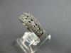 .75CT DIAMOND 18KT WHITE GOLD ROUND & PRINCESS 3 ROW FILIGREE ANNIVERSARY RING