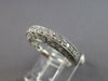 ESTATE .55CT DIAMOND 14KT WHITE GOLD 3D SEMI ETERNITY ANNIVERSARY RING #27560