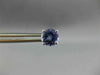 ESTATE 1.86CT AAA TANZANITE 14KT WHITE GOLD 3D CLASSIC ROUND STUD EARRINGS #2510
