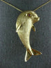 ANTIQUE LARGE AAA RUBY 14KT YELLOW GOLD HAPPY DOLPHIN BROOCH PIN PENDANT #2106