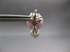 .37CT DIAMOND & AAA PINK SAPPHIRE & PINK SOUTH SEA PEARL 14K WHITE GOLD EARRINGS