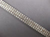 ESTATE WIDE 14.30CT DIAMOND 14KT WHITE GOLD ROUND & PRINCESS 3D TENNIS BRACELET