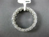 WIDE 5.67CT DIAMOND 18K WHITE GOLD OVAL & ROUND 5 STONE WEDDING ANNIVERSARY RING