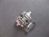 1.52CT DIAMOND 18KT WHITE GOLD 3D ROUND & BAGUETTE CLUSTER SQUARE INVISIBLE RING
