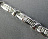 ESTATE 1.75CT DIAMOND 18KT WHITE GOLD 3D CLASSIC CHANNEL LINK TENNIS BRACELET
