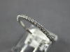 ESTATE .18CT DIAMOND 18KT WHITE GOLD 3D CLASSIC SEMI ETERNITY ANNIVERSARY RING