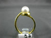ESTATE .18CT DIAMOND & AAA SOUTH SEA PEARL 18KT YELLOW GOLD SWIRL RING #4560