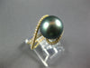.45CT DIAMOND & AAA TAHITIAN PEARL 18KT YELLOW GOLD CRISS CROSS LOVE KNOT RING