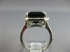 LARGE 5.75CT DIAMOND & AAA GREEN TOURMALINE 14KT WHITE GOLD HALO ENGAGEMENT RING