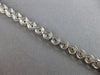 WIDE & LONG 1.26CT DIAMOND 14KT WHITE GOLD CLASSIC MULTI FLOWER TENNIS BRACELET