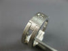 ESTATE .36CT DIAMOND 14KT WHITE GOLD SOLITAIRE MATTE FINISH ETOILE FUN MENS RING