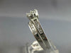 ESTATE 1CT DIAMOND 14K WHITE GOLD FLOWER ENGAGEMENT WEDDING ANNIVERSARY RING SET
