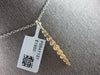 ESTATE .60CT DIAMOND 18KT YELLOW GOLD CLASSIC JOURNEY BAR LOVE FLOATING PENDANT