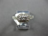 .54CT DIAMOND 14KT WHITE GOLD CLASSIC ROUND 2 STONE HALO FILIGREE FUN LOVE RING