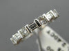 ESTATE 2.40CT BAGUETTE & ROUND CUT DIAMOND 14KT WHITE GOLD ETERNITY RING #22295