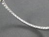 ESTATE LARGE 2.24CT DIAMOND 18K WHITE GOLD OVAL INSIDE OUT HOOP HANGING EARRINGS