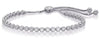 .92CT DIAMOND 14KT WHITE GOLD 3D CLASSIC BEZEL ROUND ADJUSTABLE TENNIS BRACELET