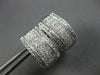 LARGE 2.35CT DIAMOND 18KT WHITE GOLD ROUND & PRINCESS INVISIBLE EARRINGS #27715