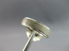 ESTATE 14KT WHITE GOLD MATTE & SHINY SOLID COMFORT FIT WEDDING ANNIVERSARY RING