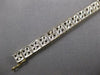 LONG ART DECO 1.60CT OLD MINE DIAMOND & AAA SAPPHIRE 14KT WHITE GOLD 3D BRACELET