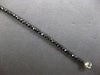 8.04CT BLACK DIAMOND 14KT WHITE GOLD 3D CLASSIC ETERNITY L.OVE TENNIS BRACELET