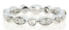 .54CT DIAMOND 18KT WHITE GOLD ROUND & MARQUISE SHAPE ETERNITY ANNIVERSARY RING