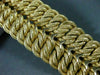 ANTIQUE WIDE & LONG 18K YELLOW GOLD GRADUATING HANDCRAFTED WOVEN BRACELET #22216