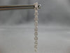 ESTATE 1.05CT DIAMOND 18K WHITE GOLD ROUND 2 ROW CHANDELIER FUN HANGING EARRINGS