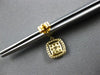 ESTATE .62CT DIAMOND 14KT YELLOW GOLD 3D CLUSTER SQUARE FUN HANGING EARRINGS