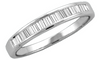 0.25CT DIAMOND 14KT WHITE GOLD BAGUETTE CHANNEL SEMI ETERNITY ANNIVERSARY RING
