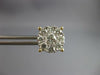 ESTATE LARGE 2.01CT DIAMOND 14KT YELLOW GOLD ROUND CLUSTER FLOWER STUD EARRINGS