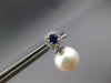 .53CT DIAMOND & AAA SAPPHIRE & AAA SOUTH SEA PEARL 14KT WHITE GOLD 3D EARRINGS