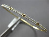 ESTATE 2.89CT DIAMOND 14K 2 TONE GOLD CLASSIC ROUND FILIGREE FUN TENNIS BRACELET